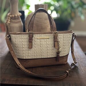 EUC BRAHMÍN BRAHMIN Mini Asher LeatherShoulder Bag/Satchel